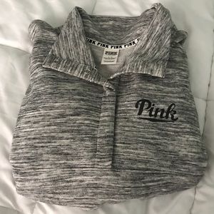 VS Pink 3/4 Button Sweater